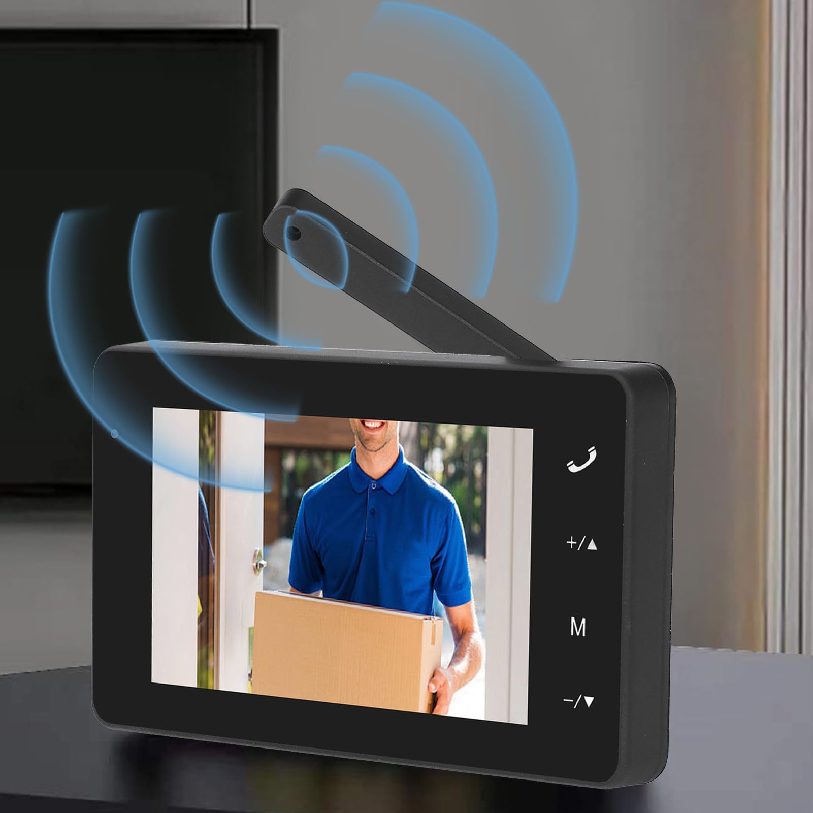 Luocute Videoportero Inalámbrico 1080P, de Intercomunicación con Timbre y Lente de 8MP 170° de Ángulo de Visión, for Puerta de Entrada y Acceso Residencial