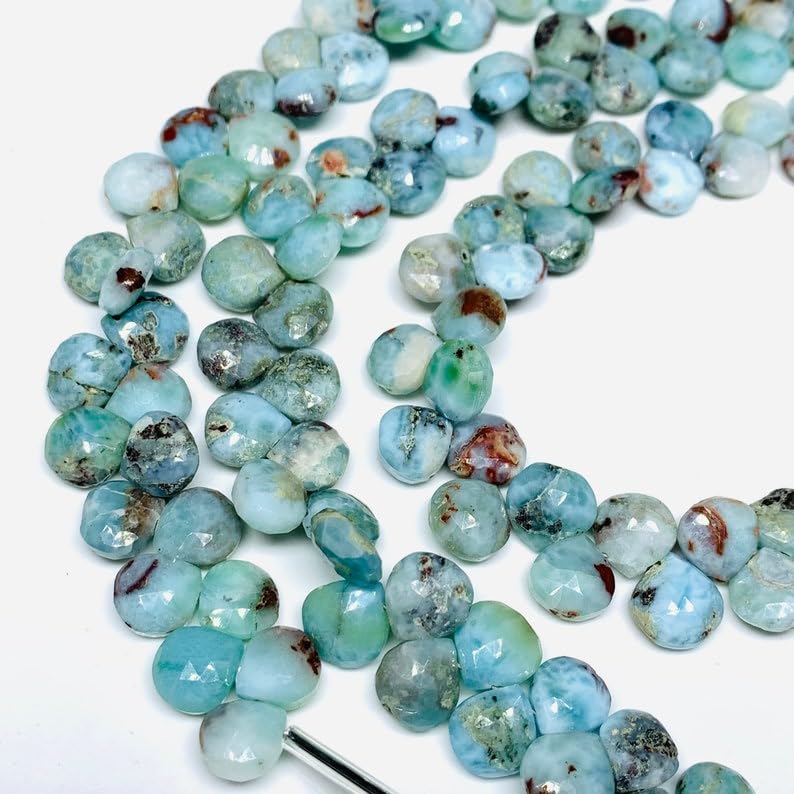 Perles naturelles larimar de 7mm : la solution idéale pour réparer et créer vos bracelets