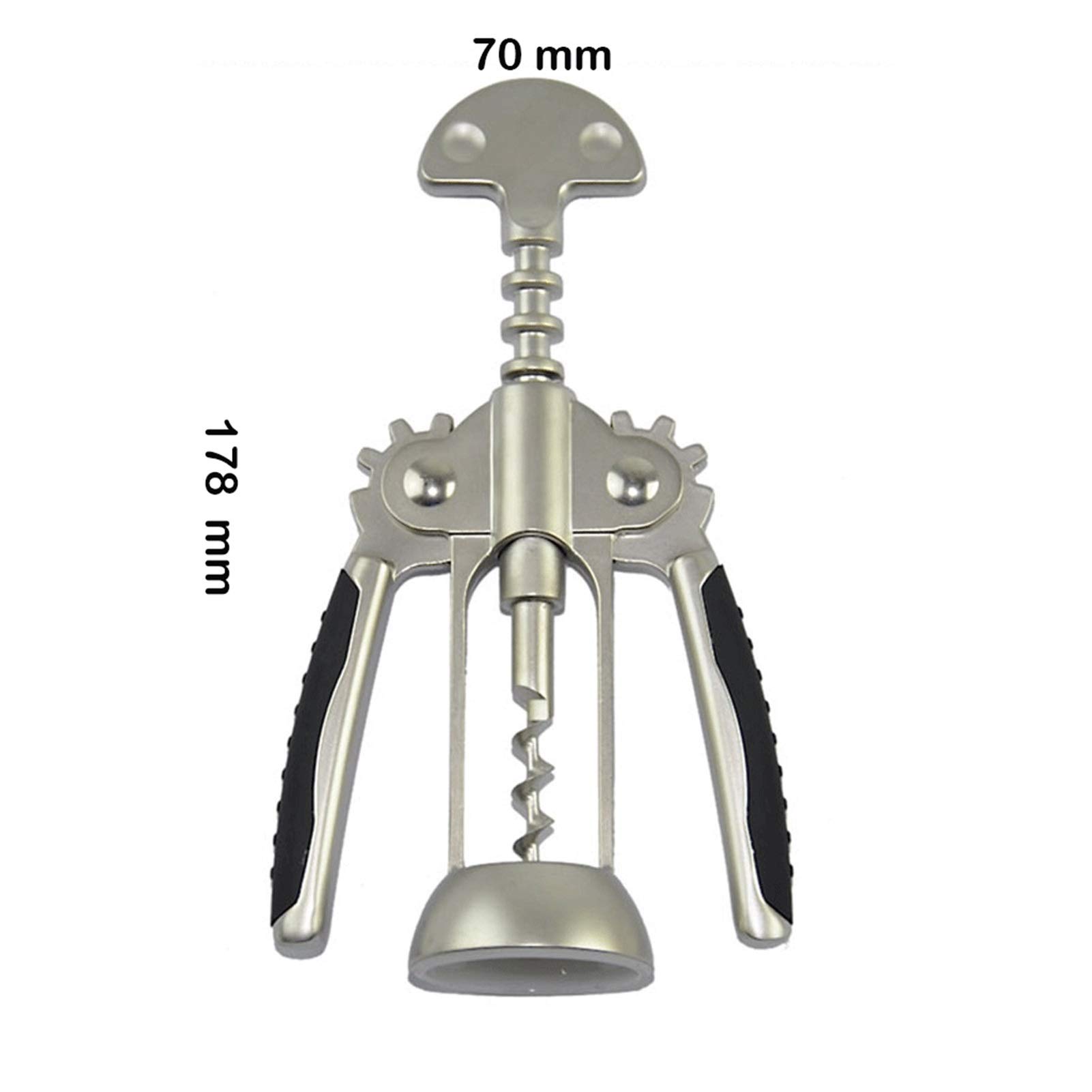 Sacacorchos Multifuncional con Forma de ala para Vino, Ideal para el hogar, la Cerveza o restaurantes. Apto para Amantes del champán y la Cerveza.