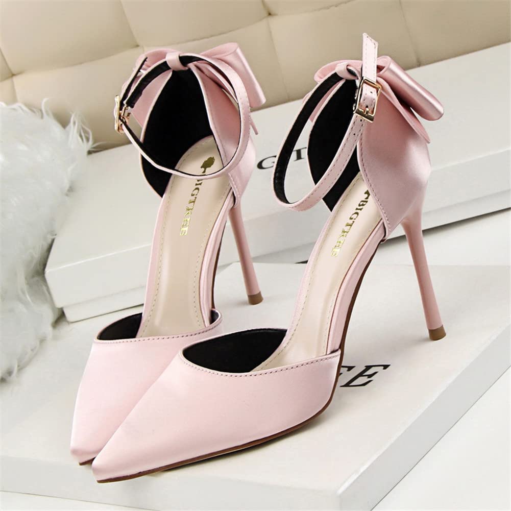 Zapatos de Tacón de Aguja Puntiagudo Punta Cerrada Diseño Elegante Modo para Fiesta y Boda para Mujer 10 CM