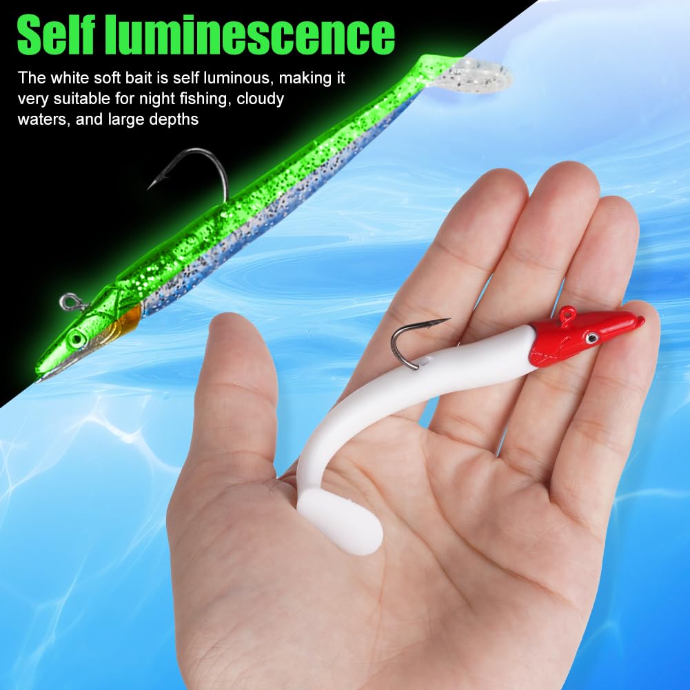 Leurres De Pêche Souples Leurre Souple Leurre Peche Carnassier 6PCS