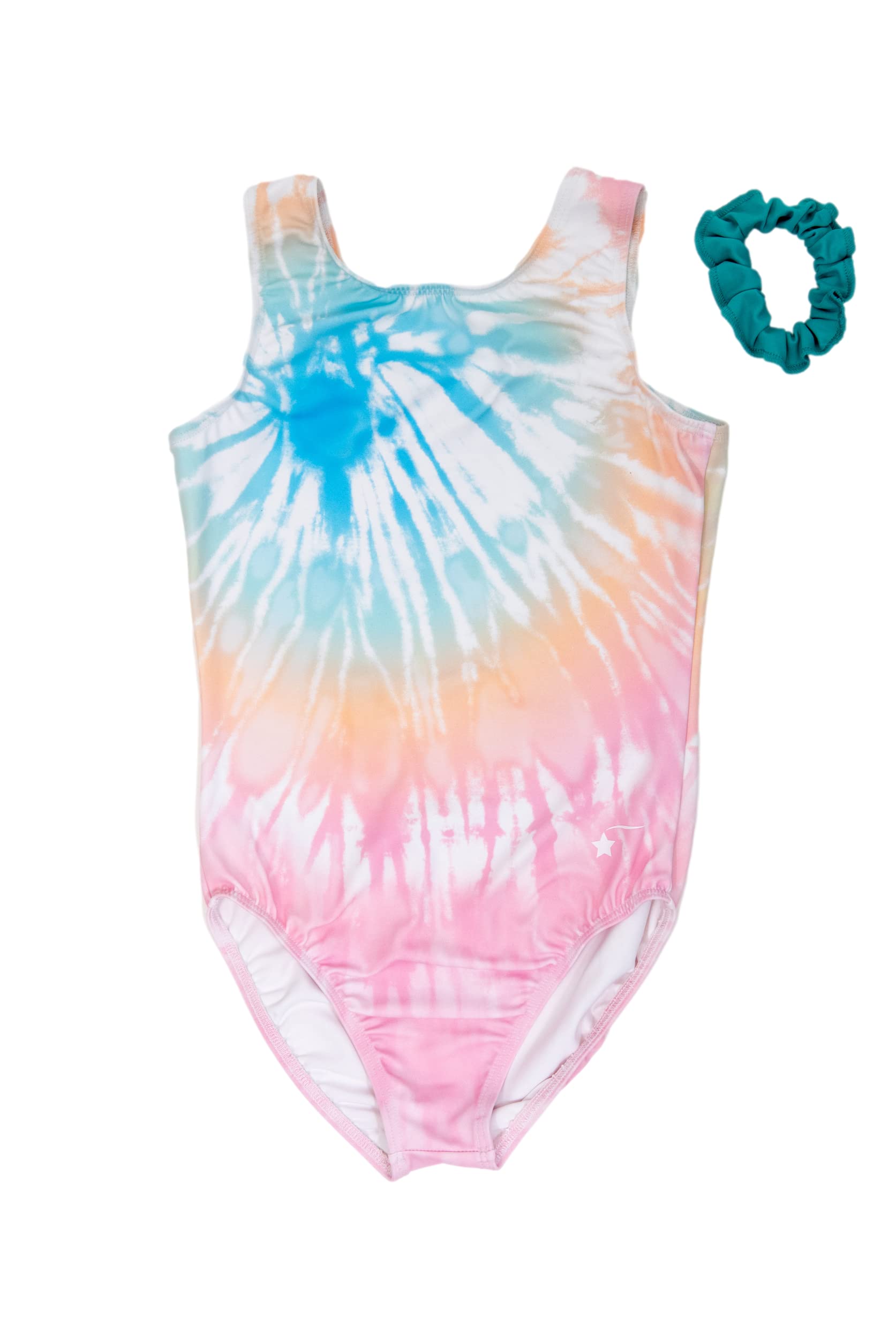 Destira Premium Closed Back Gymnastics Leotards for Girls - Snug Performance Fit (Size Up for Comfort), GIRLS/CHILD Sizes Medium Sugar Rush