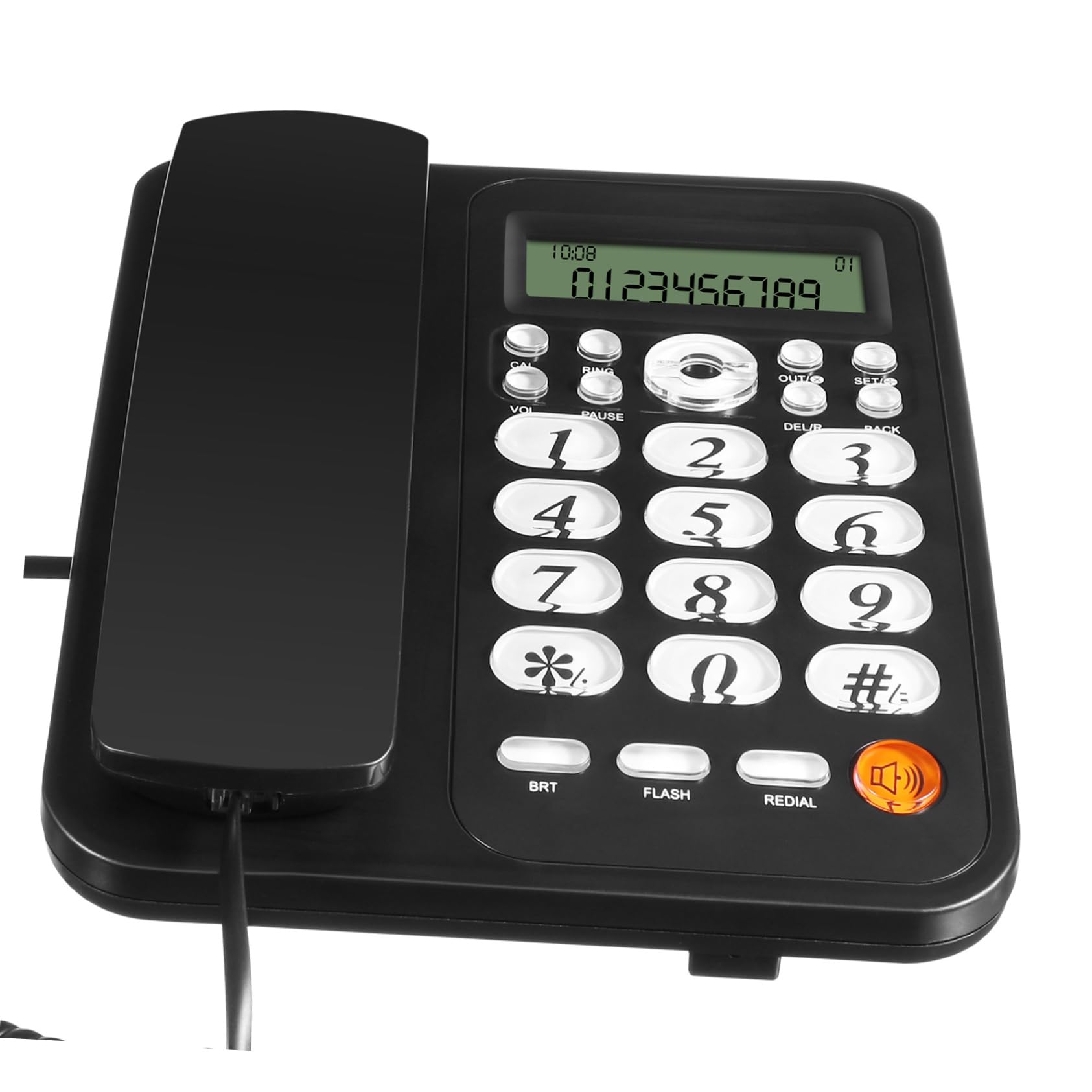 Gadpiparty Telefono Fisso di Design con Identificazione del Chiamante Telefono da Ufficio per La Casa