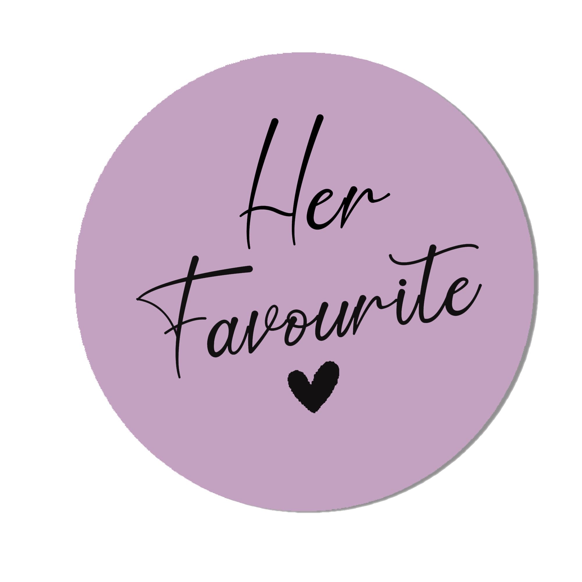 His, Her and Our Favourite Wedding Favors Stickers Labels, Custom 4.5cm Stickers
