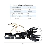 Vista 5 de Robot Kit 4 DOF Brazo robótico con servo para arrancador