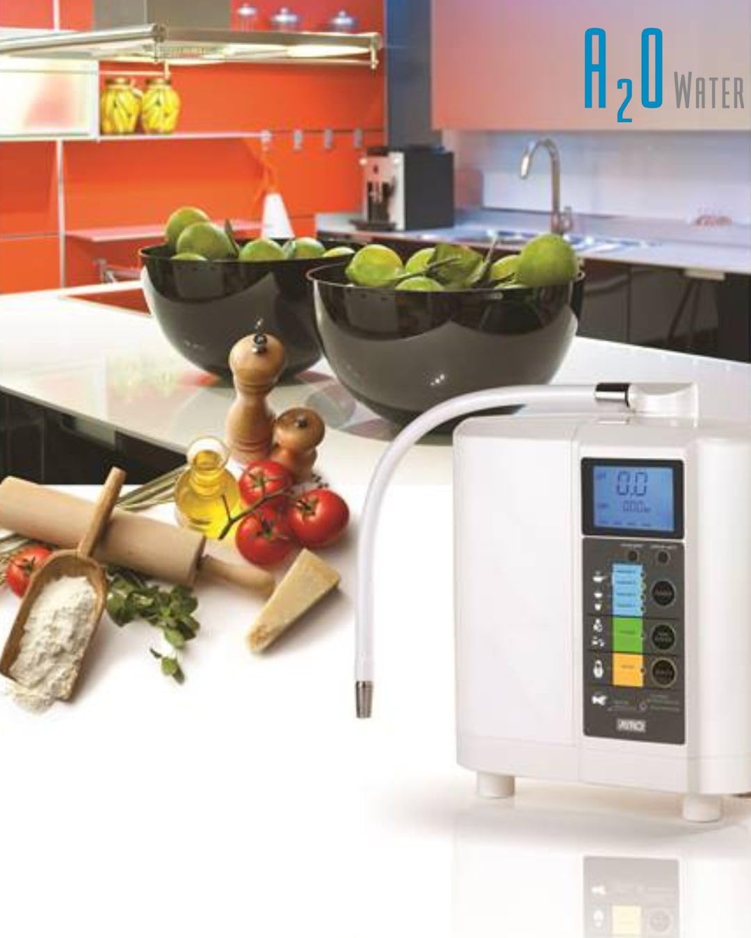 A2O Water Ionizer MX 99 Provides 5 Types of Water pH 8 5 9 5 Alkaline Water Ph — view 3