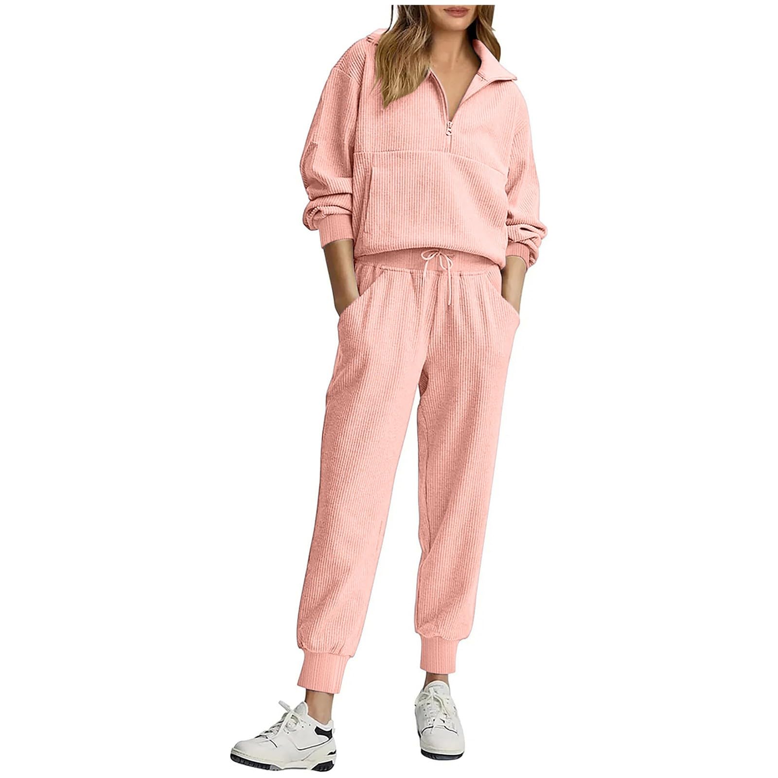 Conjunto Deportivo Mujer 2 Piezas Sudadera Cremallera y Pantalones Chandal