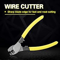 Vista 8 de Cortadores de alambre, RT-22 de 6 pulgadas, cortador de alambre de cable coaxial de alto apalancamiento, pelacables para aluminio, cobre, cable