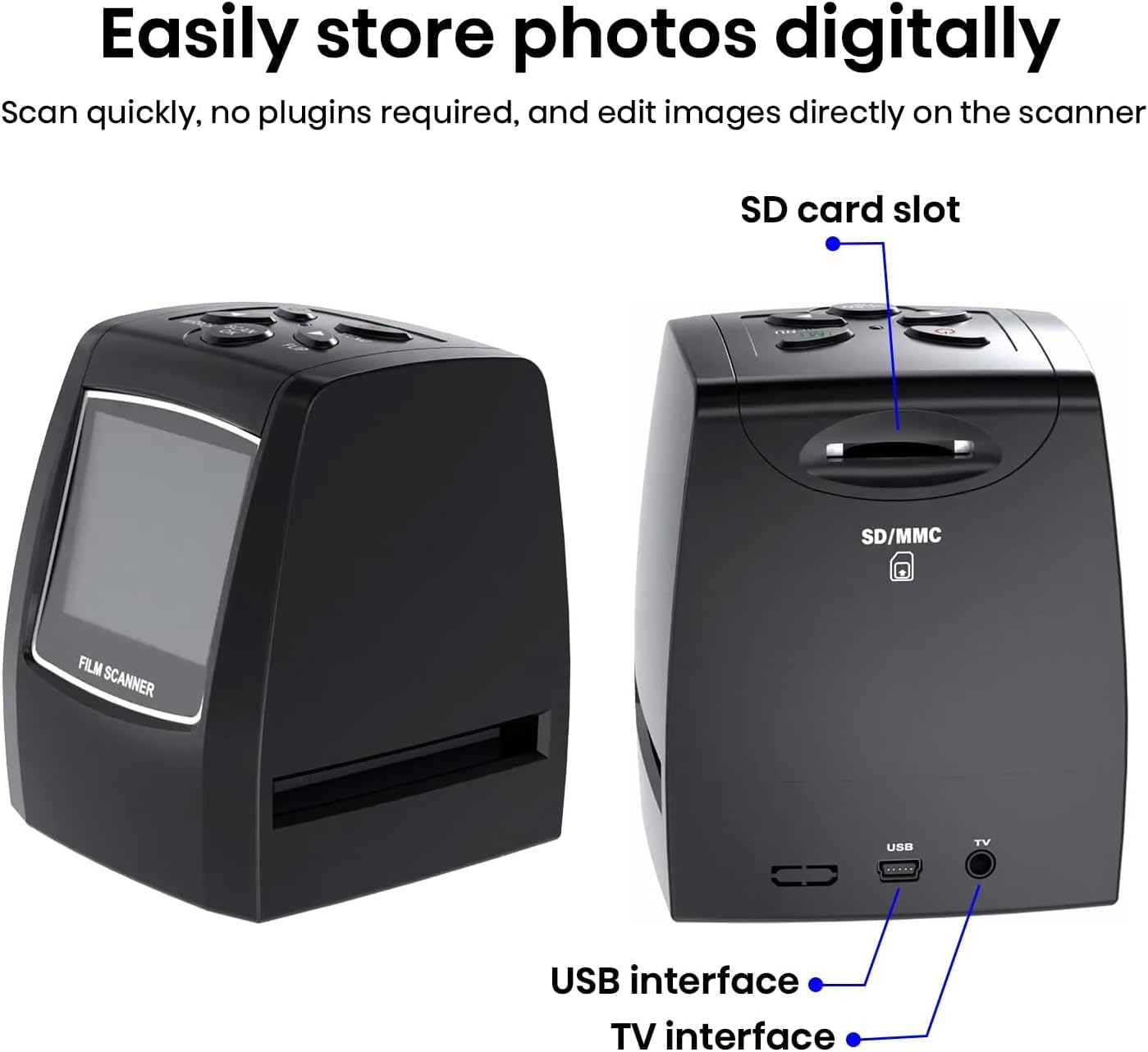 Amazon.com: 35mm Slide Scanner, Converts 135 Film Negative