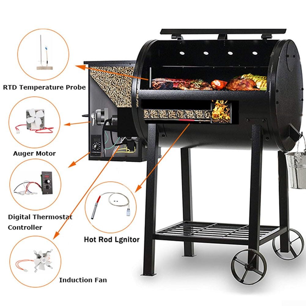 Grill-Temperaturregler, BBQ-Kochtemperatur für TRAEGER GRILLS Partikelgrill-Temperaturregler Neues PID-Programm TR039