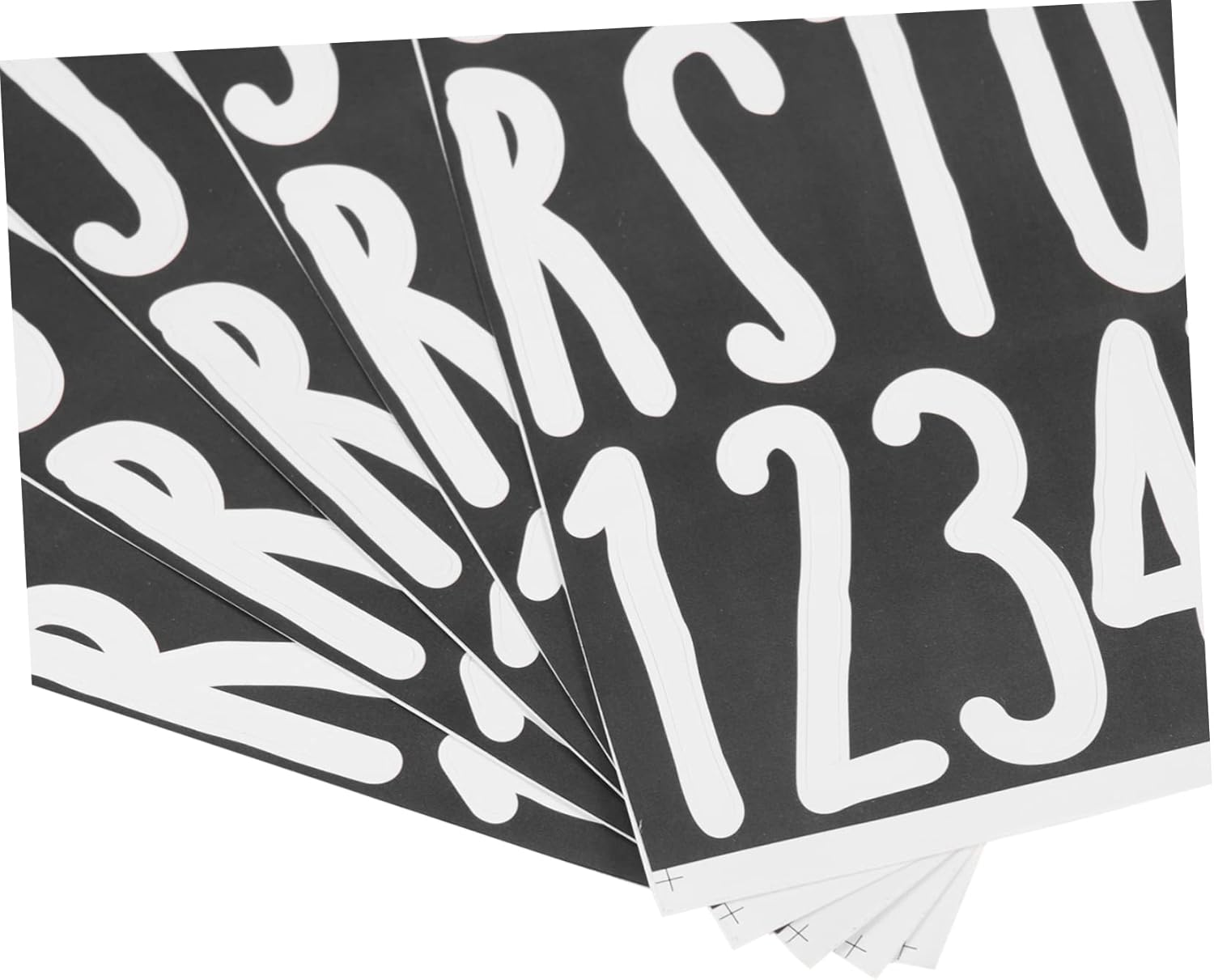 Housoutil 5sheets Mailbox Numbers Decals Self-adhesive Alphabet Stickers for Outdoor Use Vinyl Stickers Easy to Apply Remove for Home Office Business Address