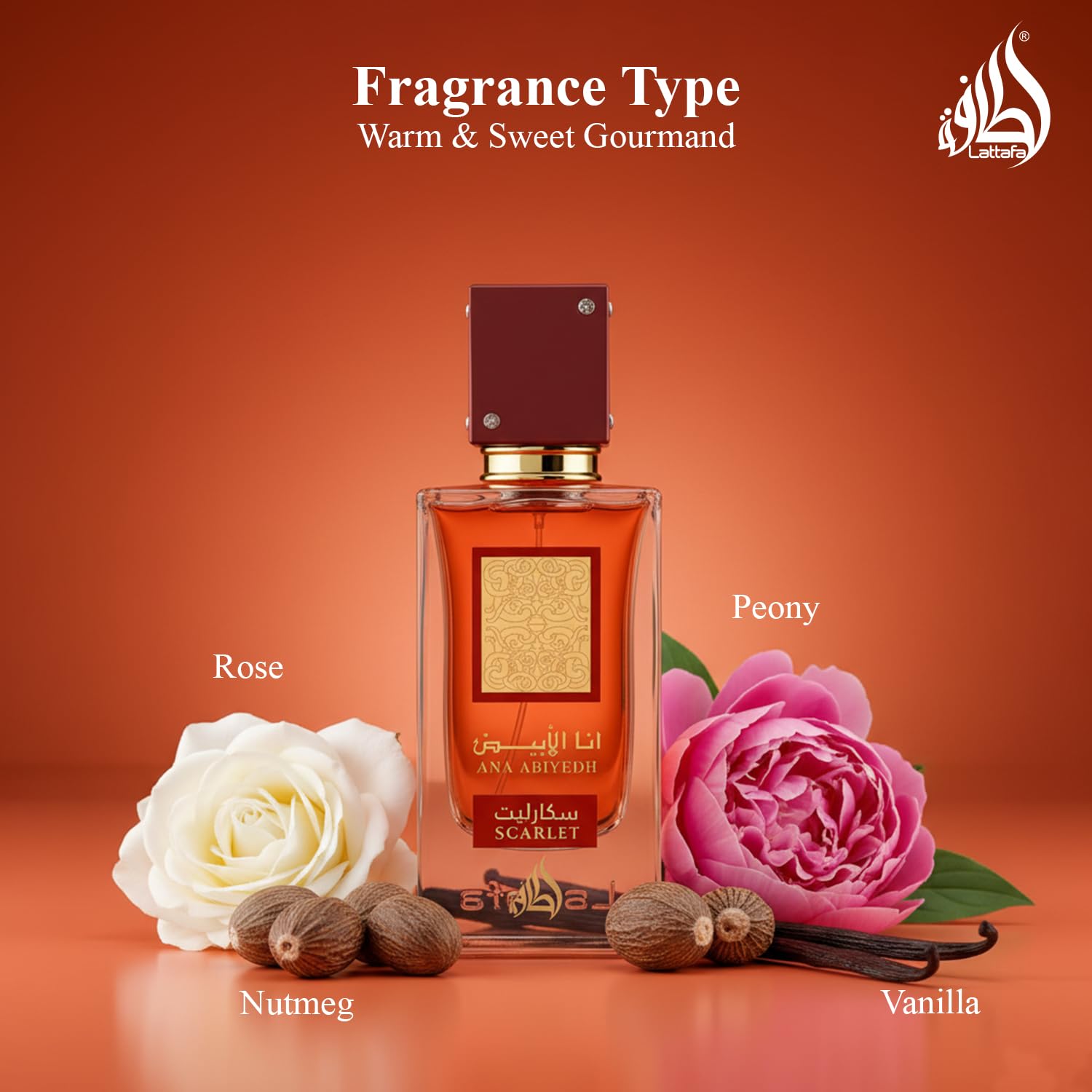 Ana Abiyedh Scarlet 60ml Lattafa Eau De Parfum Luxury Oriental
