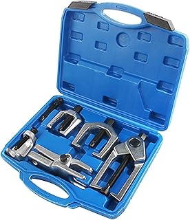 ZQYPENOZ Kit de Servicio de 5 Piezas para Brazo Pitman Delantero con Estuche de Transporte y Separador de rótula de Acero de aleación para Coche, Color Azul