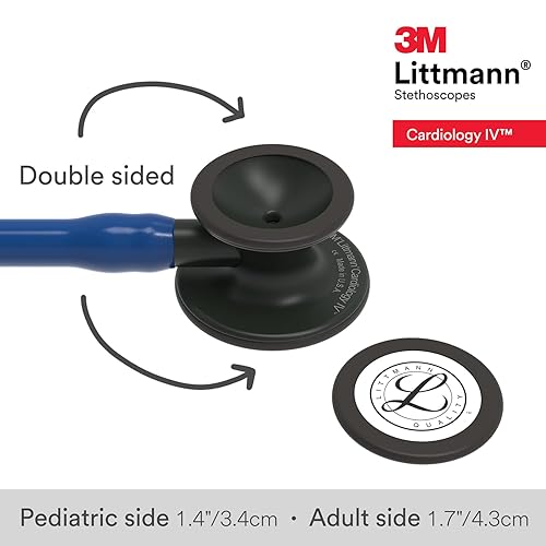 Miniatura 71 de 3M Littmann Cardiology IV - Estetoscopio de diagnóstico 6190, más de 2 veces más fuerte, pesa menos, pieza torácica y tallo de acero inoxidable