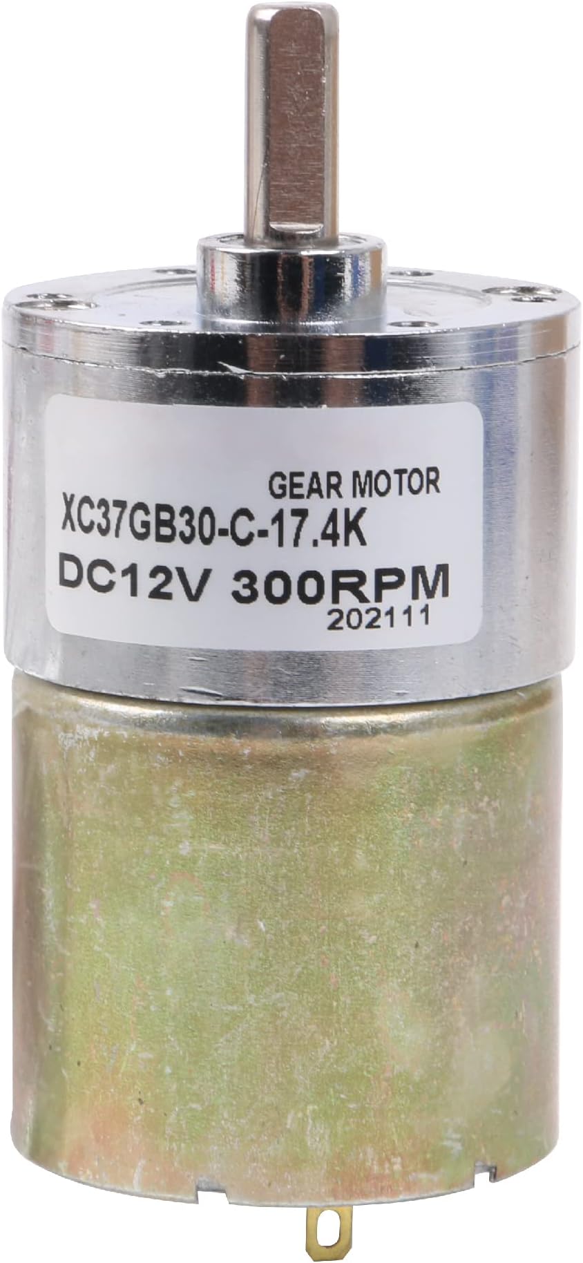 DC 12V 300PRM Gear Box Speed Control Electric Motor Replacement for ZGB37RG Silver Metal for Robot DIY