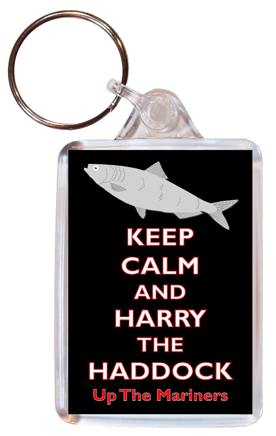 Baked Bean Store Keep Calm and Love Harry the Haddock - Double Sided Keyring