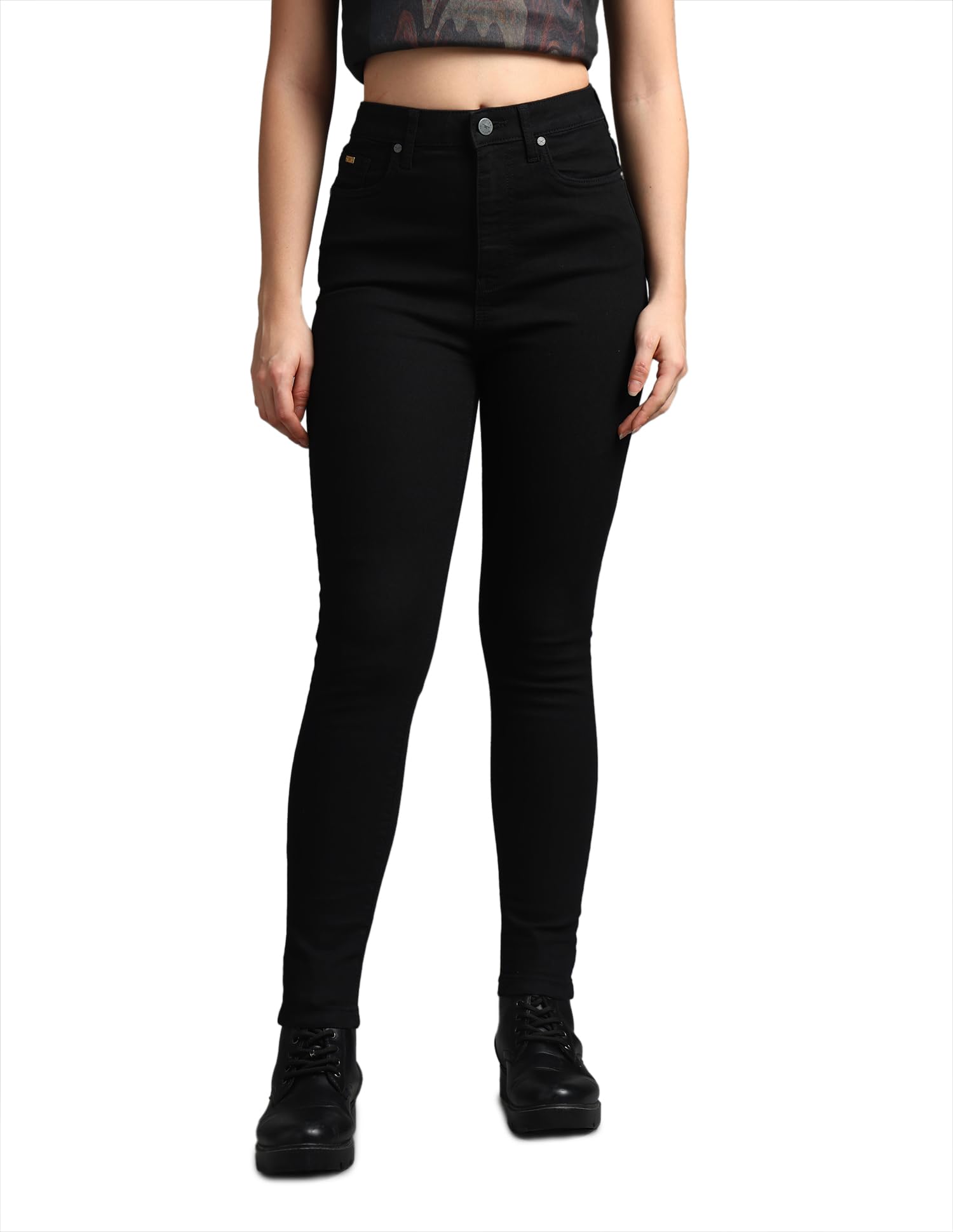 Women's Skinny Fit Jeans| Solid | Ultra-high Rise | Stretchable | Jeans for Woman-image-42