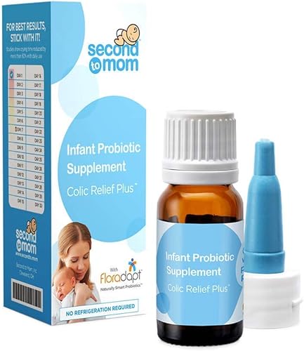 Miniatura 7 de Second to Moms Colic Relief Plus Suplementos probióticos para bebés bebés bebés cólicos recién nacidos escupir estreñimiento y comodidad digestiva