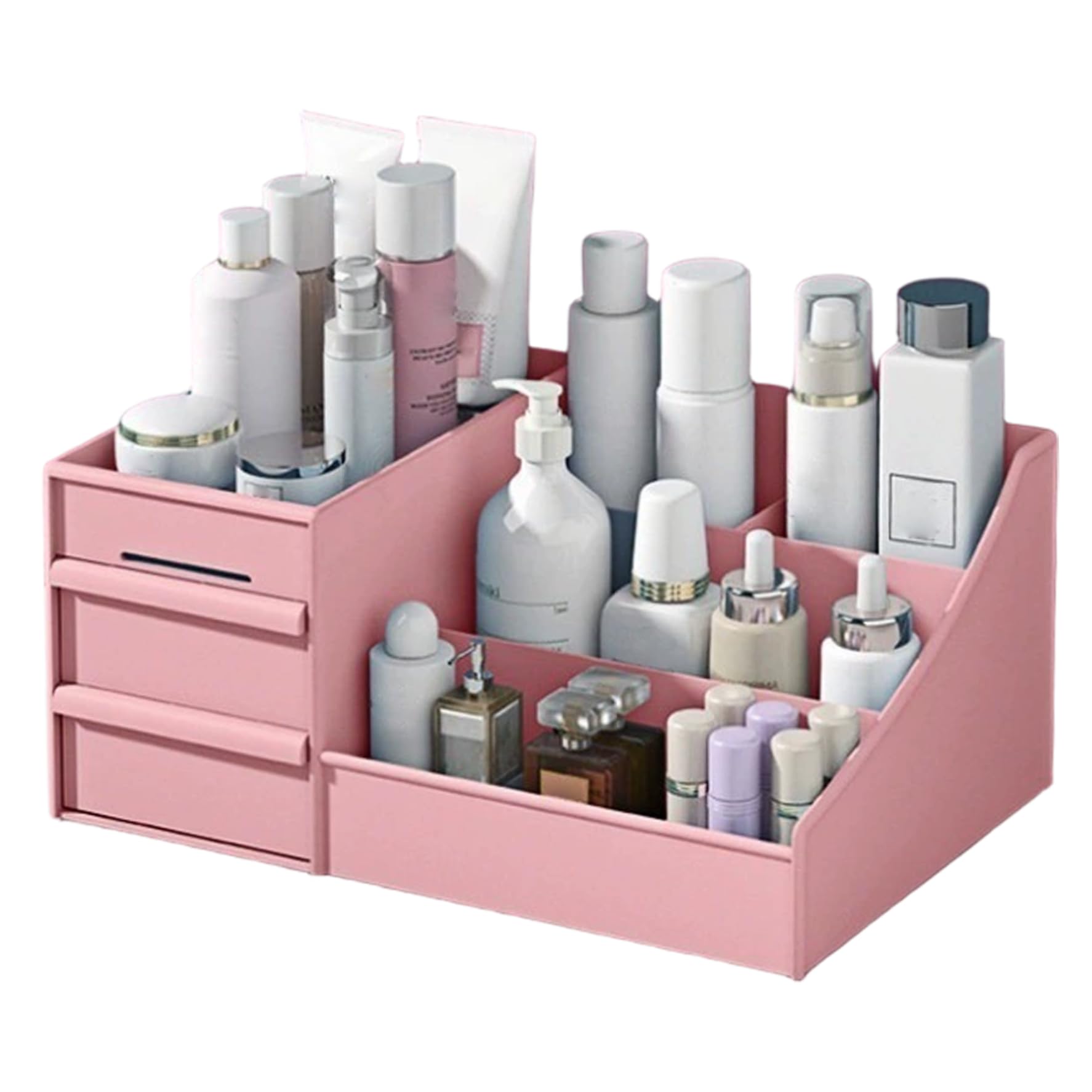 Organiseur maquillage PP avec tiroirs Gcroet rangement cosmétique de capacité