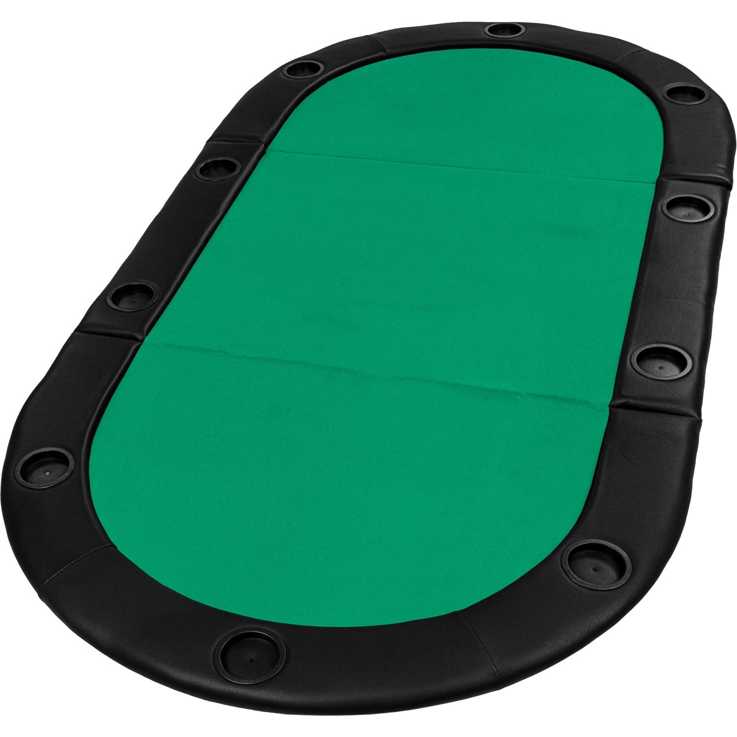 GAMES PLANET Faltbare Pokerauflage Straight Flush 208x106x3 cm MDF Grün