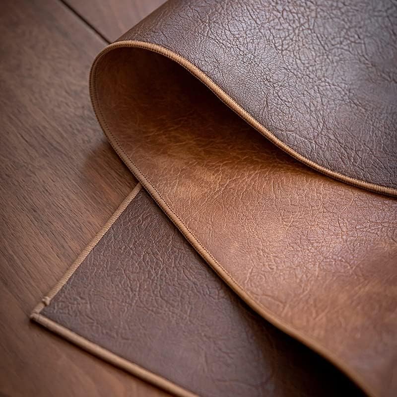 Leather Table Mat Home Kitchen Decoration Zen Tea Heat Insulation Bowl Cup(L Code)