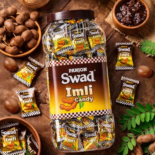 Image of Swad Imli Candy Jar 200 Toffee (Khata Mitha Tamarind Masala),350 G