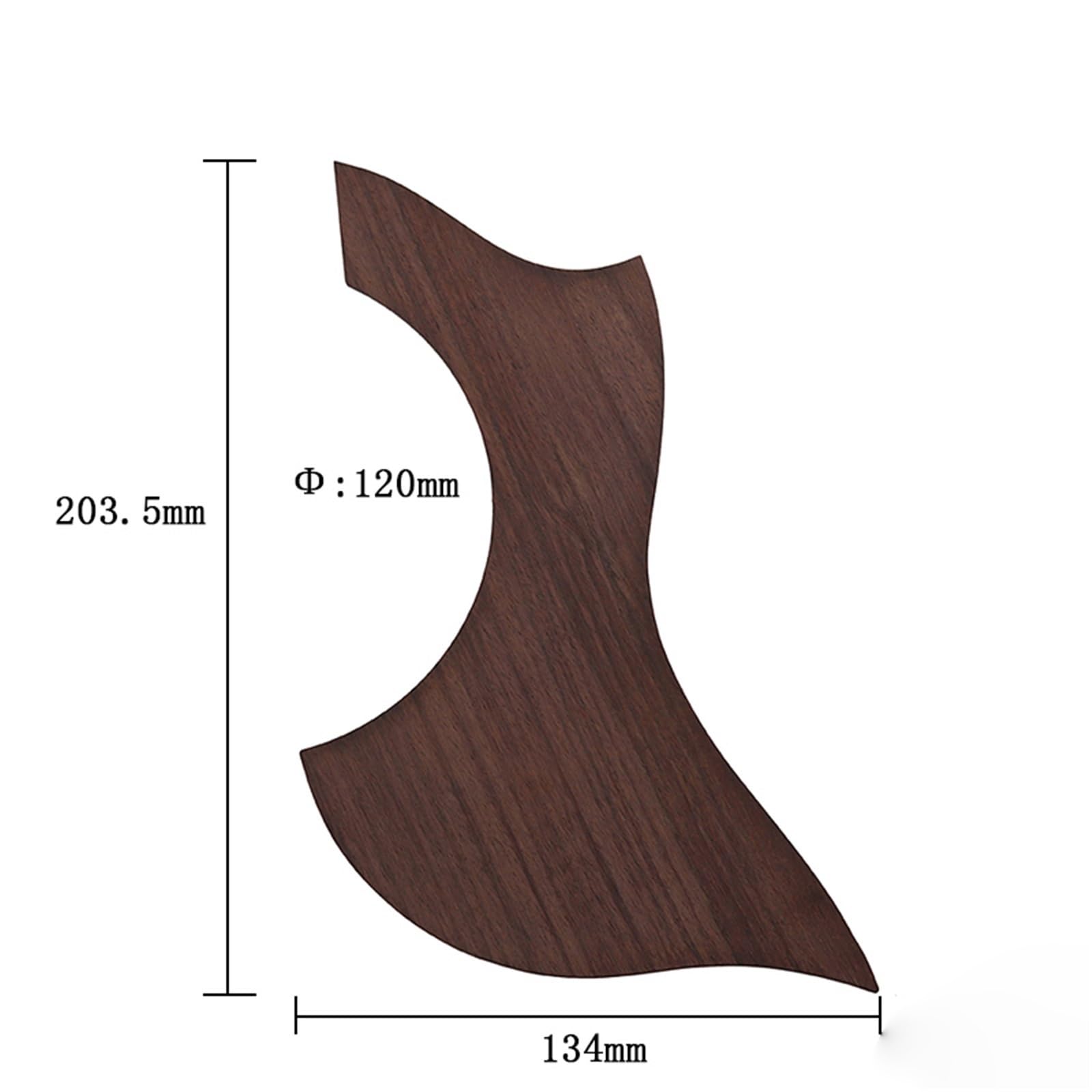 Mały Pickguard Do Gitary Akustycznej 36 Do 41 Cali Uniwersalna Drewniana Gitara Z Litego Drewna Pickguard Z Gitarą Akustyczną Palisander(M)