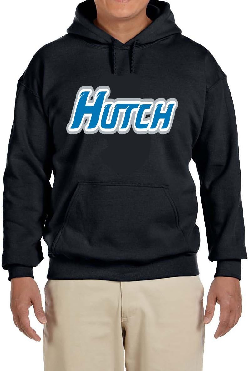 Tenacious Tops Black Detroit Aiden Hutchinson Logo Hooded Sweatshirt at