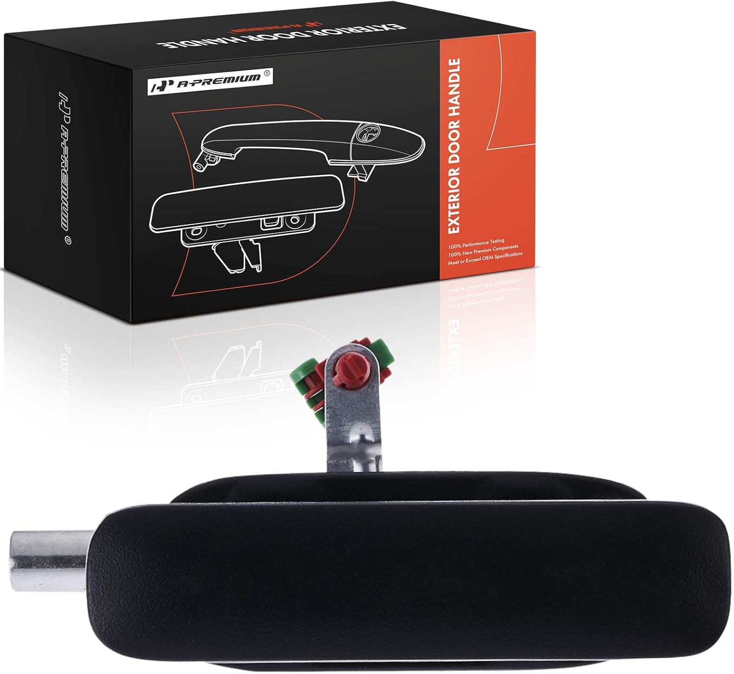 A-Premium Right Passenger Side Exterior Sliding Door Handle Compatible with Ford E-150, E-150 Club Wagon, E-250, E-250 Econoline, E-350 Club Wagon, E-350 E-450 Super Duty, Textured Black