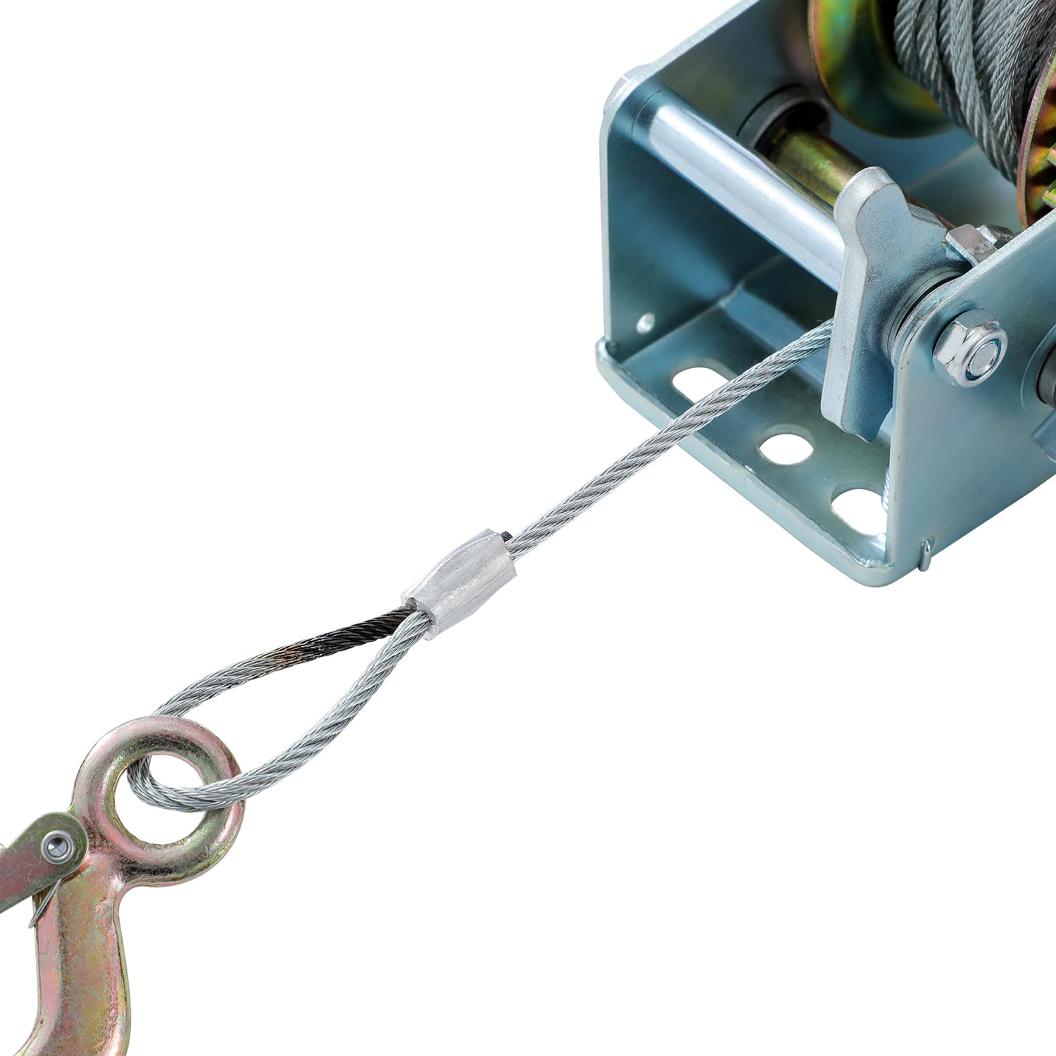 KATSU Tools Cabrestante Manual 600lbs 270kg con Cable de Acero de 10m, para Remolques de Coche, Barco, Camión y Recuperación de Emergencias para SUV ATV UTV 325930