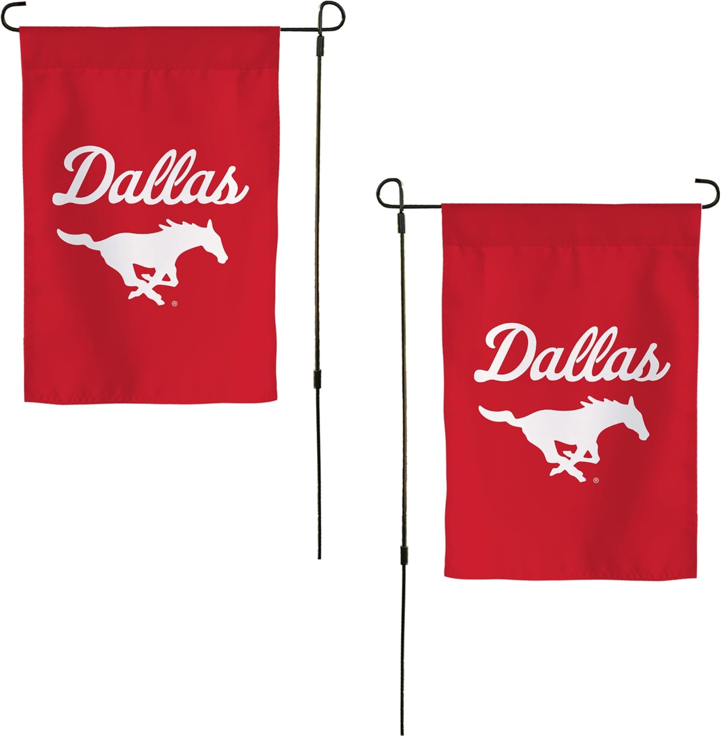 Desert Cactus SMU Mustangs Garden Flag – 19 x 12 inch Southern Methodist University Banner, For Outdoor Display and Events (Design I Triple D)