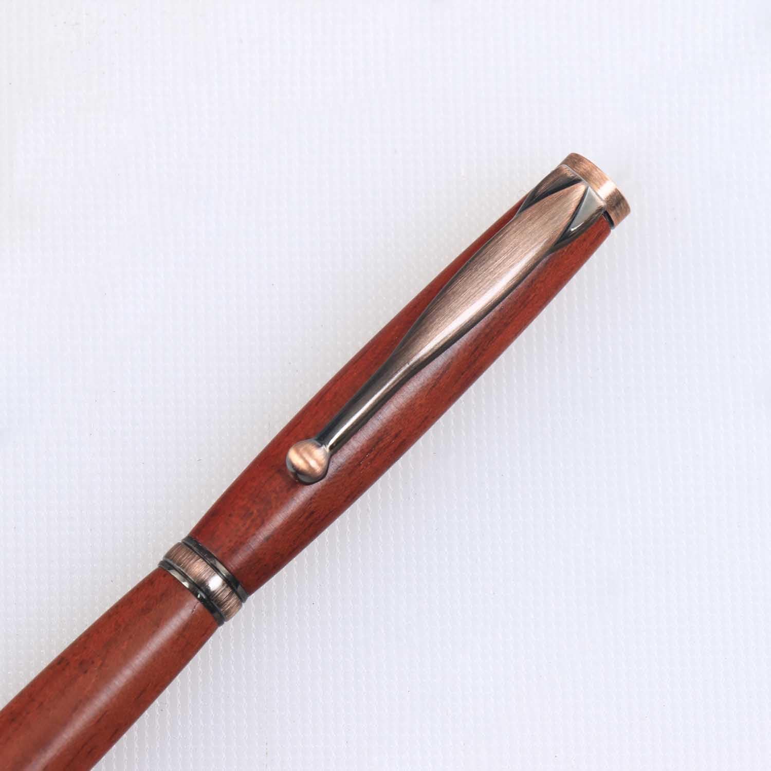 Legacy Woodturning, Fancy Pen and Pencil Kit Combo Set - Antique Rose Copper, 10 Pack