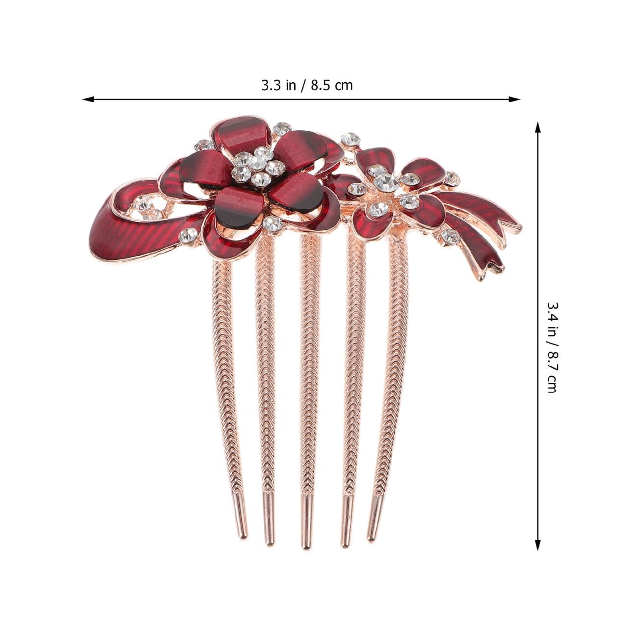 Peigne Serti De Diamants En Cristal Peignes à Cheveux Pour Femmes Cheveux Bleus Peinetas Para Accessoires De Cheveux Rave Cheveux Décoratifs Mariage Pennette Fleurs Manquer Strass