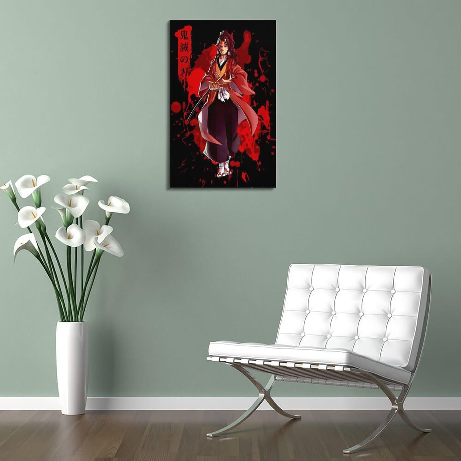 VZRSQZK Poster Toile Demon Slayer Anime - Décoration Murale Chambre 30x45 Cm - Peinture Sur Toile Moderne Kimetsu No Yaiba