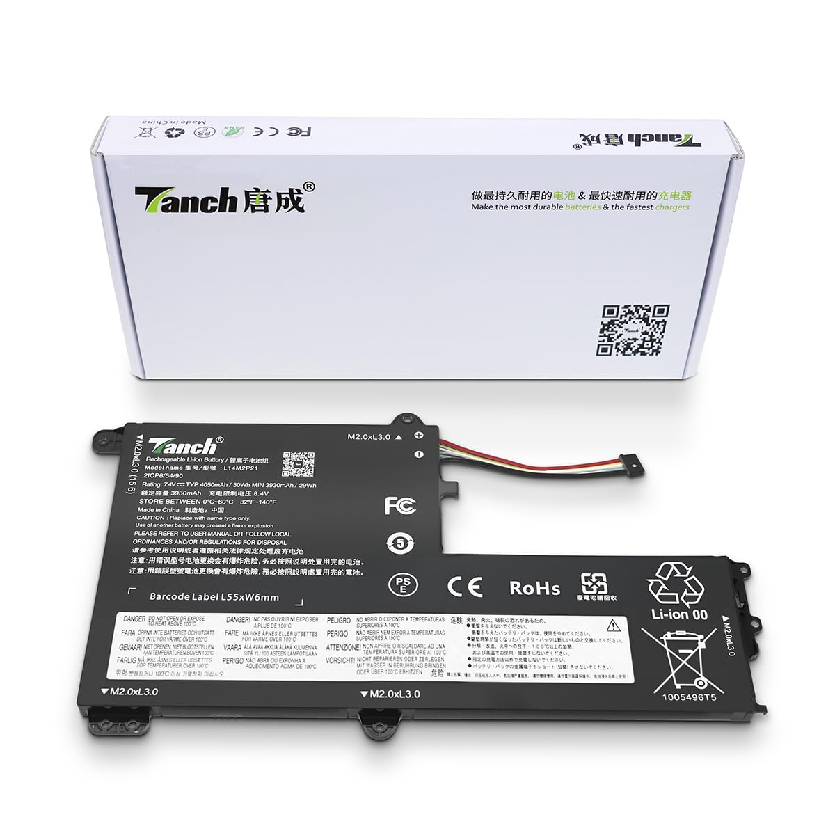 Batterie Ordinateur Portable L14M2P21 L14L2P21 pour ideapad 330S-15ARR 330s-14ikb 320s-14ikb 330S-15IKB 7.4V 4050mAh 30Wh