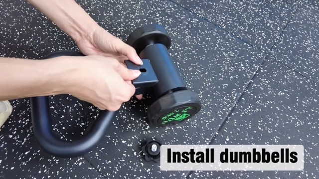 Poignée Conversion Kettlebell Acier – Transforme Haltères En Kettlebell, Charge Max 45 Kg