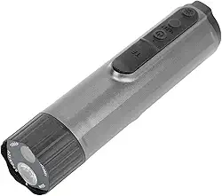 VBESTLIFE Câmera de Capacete de Motocicleta 4K Wi -Fi Com Farol de LED, Câmera de Ação Esportiva à Prova de água de água IP68, 140 ° de Largura e Bateria de 10h para Passeios Noturnos (Cinza escuro)