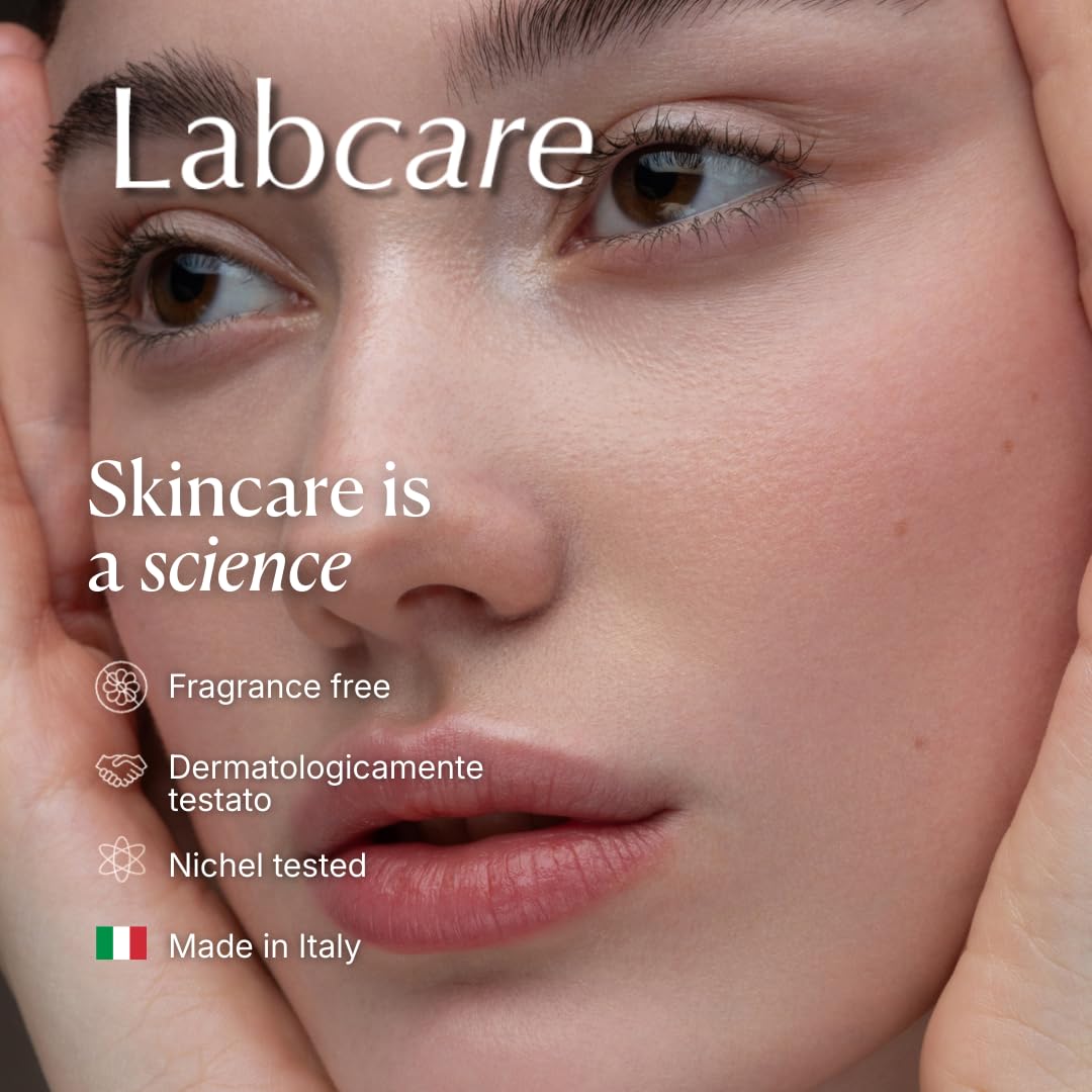 Labcare Omega Totale Siero Occhi e Palpebre - Trattamento Intensivo Rassodante per Lassità Palpebrale e Rughe Laterali con Peptidi, Senza Profumo - 20ml