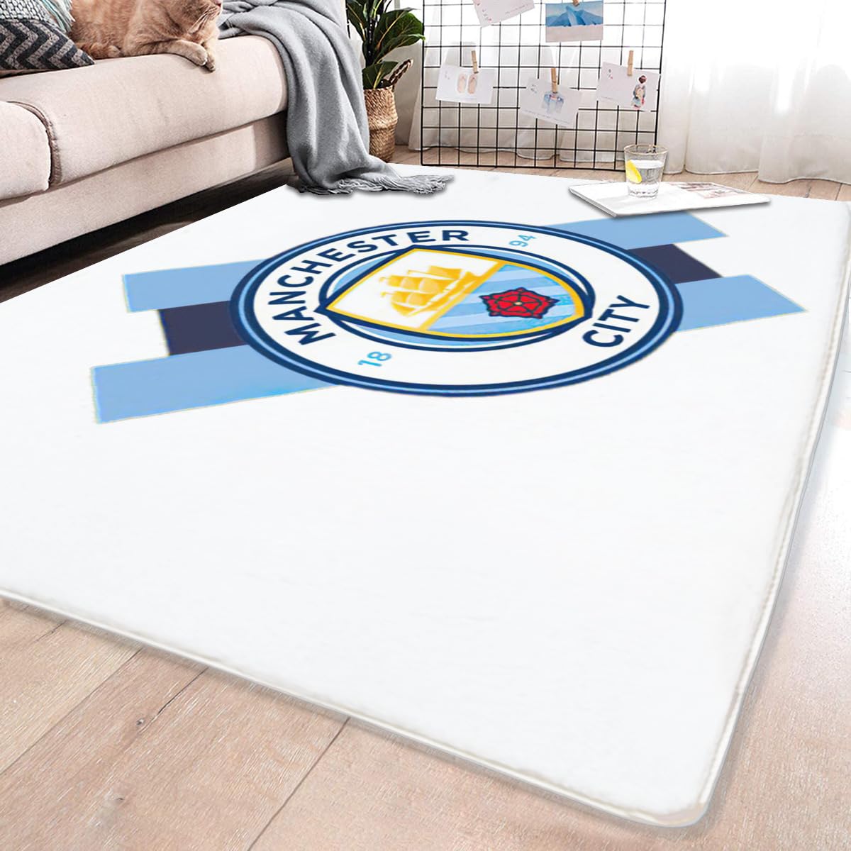マンチェスターシティ　公式ラグマット Amazon | マンチェスター・シティFC ラグマット 60*60cm 丸型