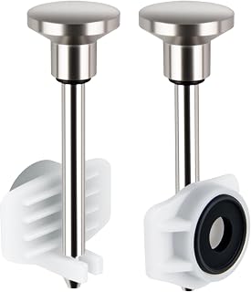 2-Pack Tub Spout Diverter Repair Kit - Universal Bathtub Faucet Parts with Valve Stems, Cup Seals & Gates, Fingerprint-Resistant, Fix Leaky Diverter in Minutes (Brushed Nickel)