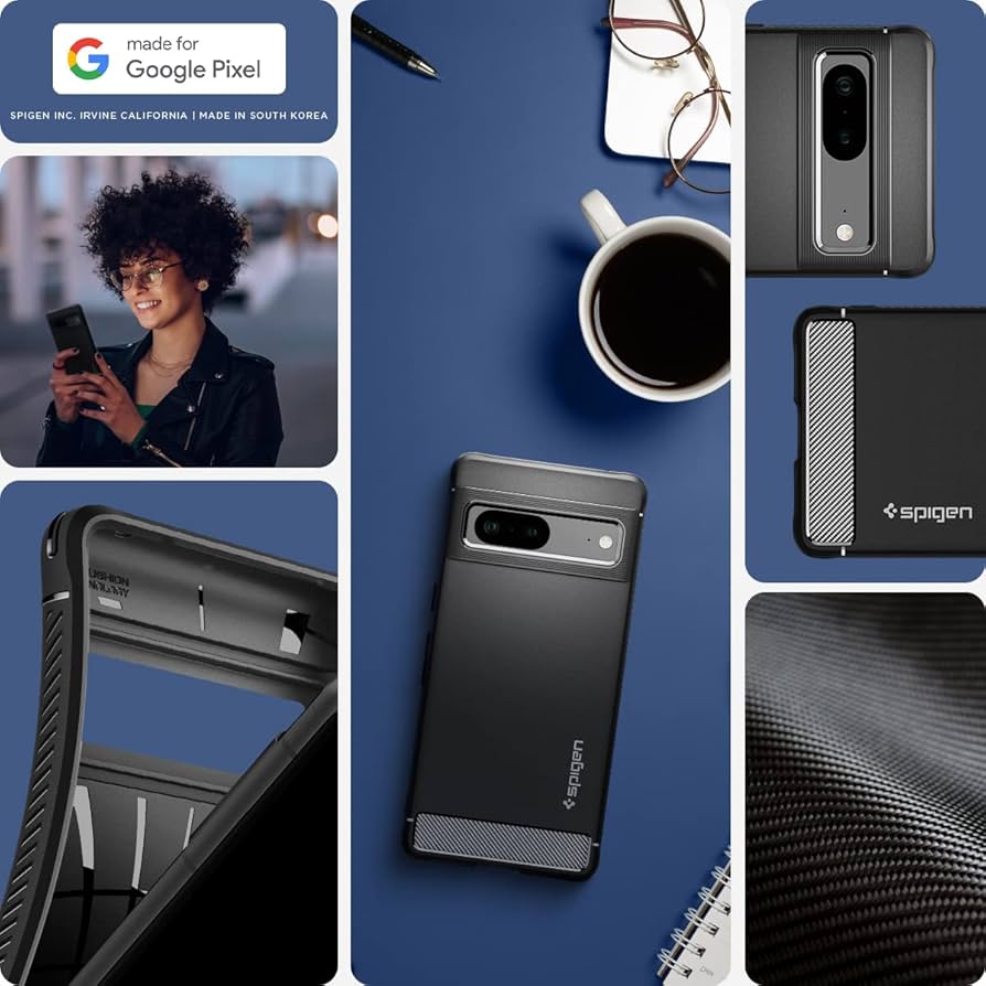 Amazon.com: Spigen Rugged Armor Case Compatible with Google Pixel