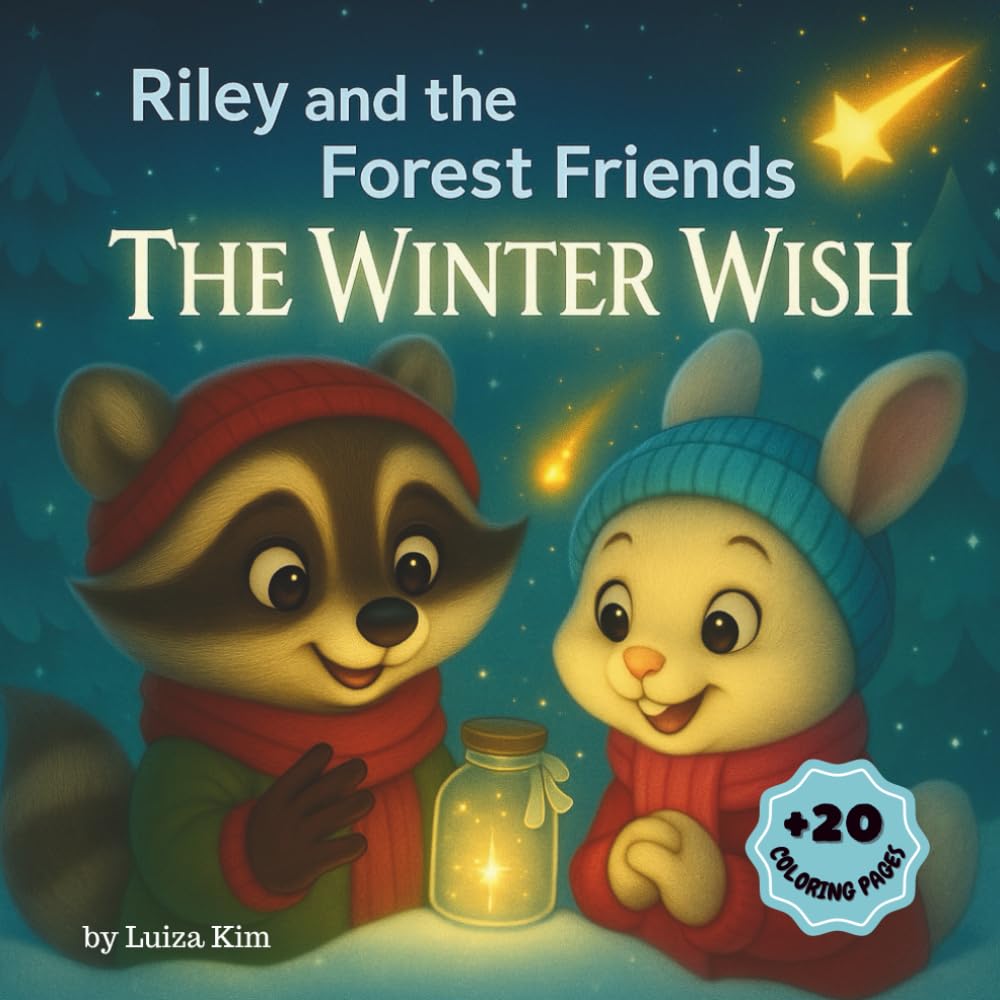 The Winter Wish: A Cozy Holiday Story with Coloring Pages (Racoon Riley and the Forest Friends)