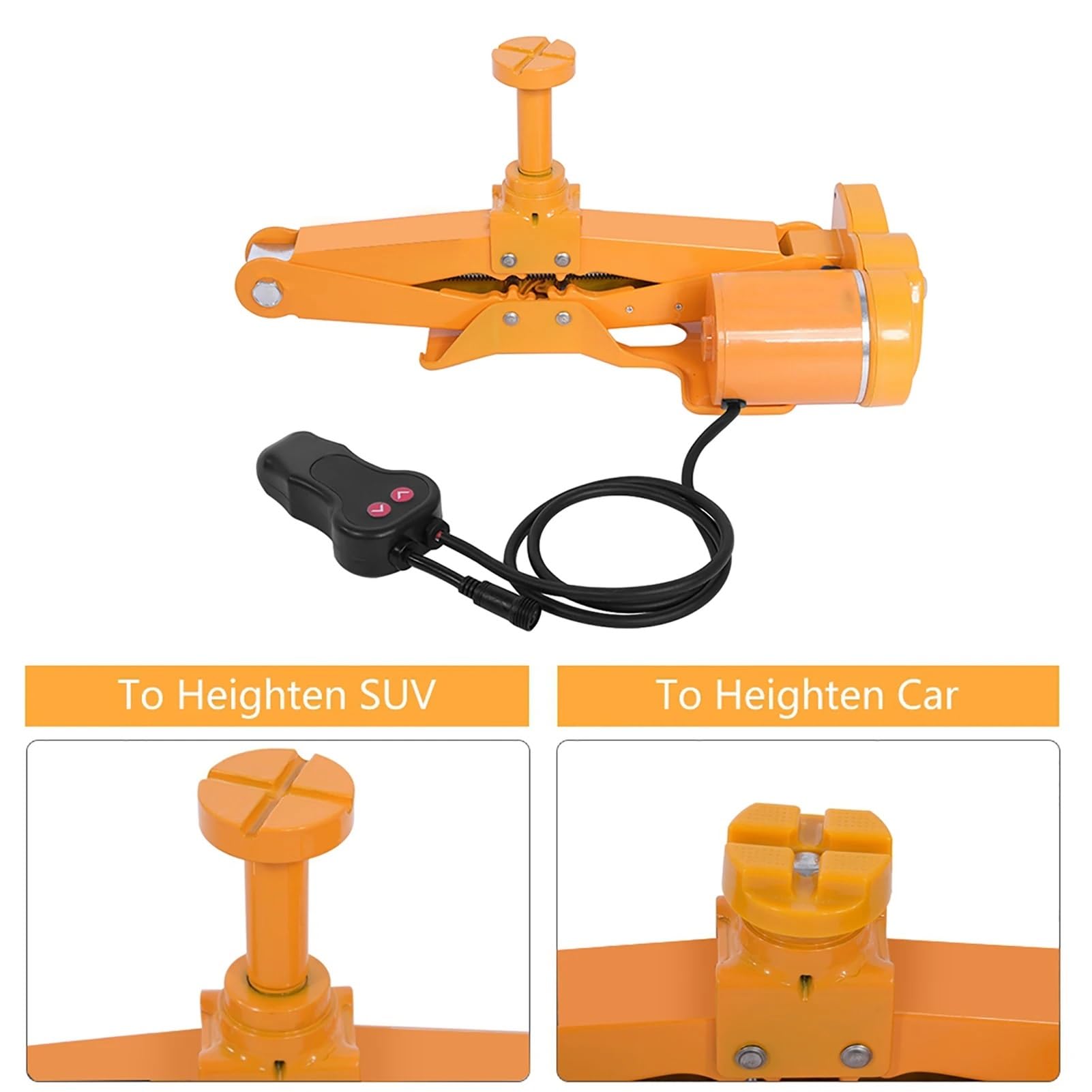 Caballete Coche Gato eléctrico para Coche automotriz de 3 toneladas, elevación, SUV, Furgoneta, Garaje y Equipo de Emergencia Elevador Coche