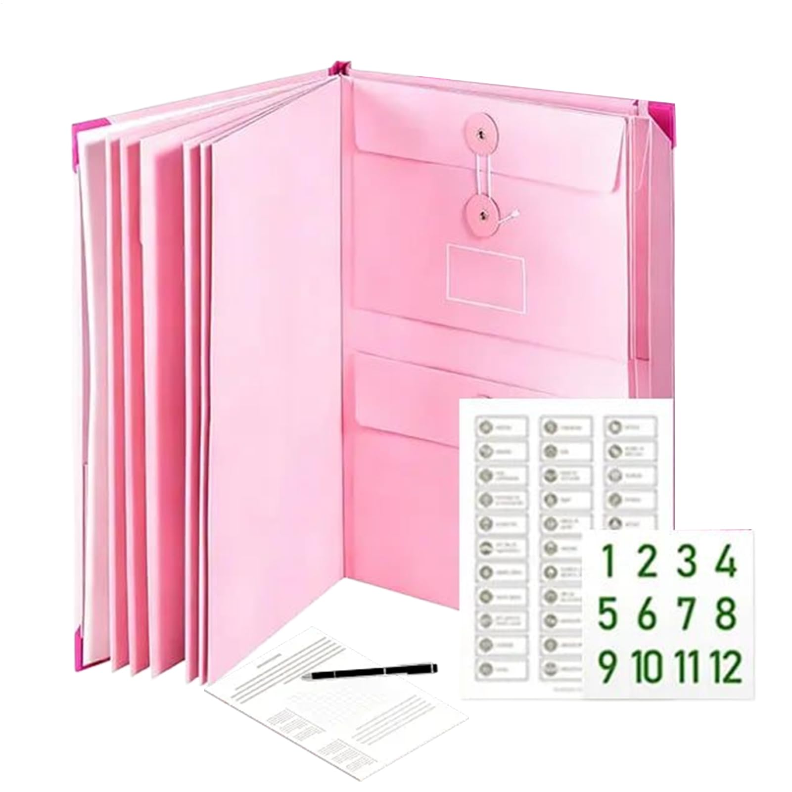 in Case I Die Document Folder | When I Die Document Organizer | Accordion Life Family Documents Folder with Pockets | Mutifunctional Emergencys File Storage Binder Pockets for Home & Office