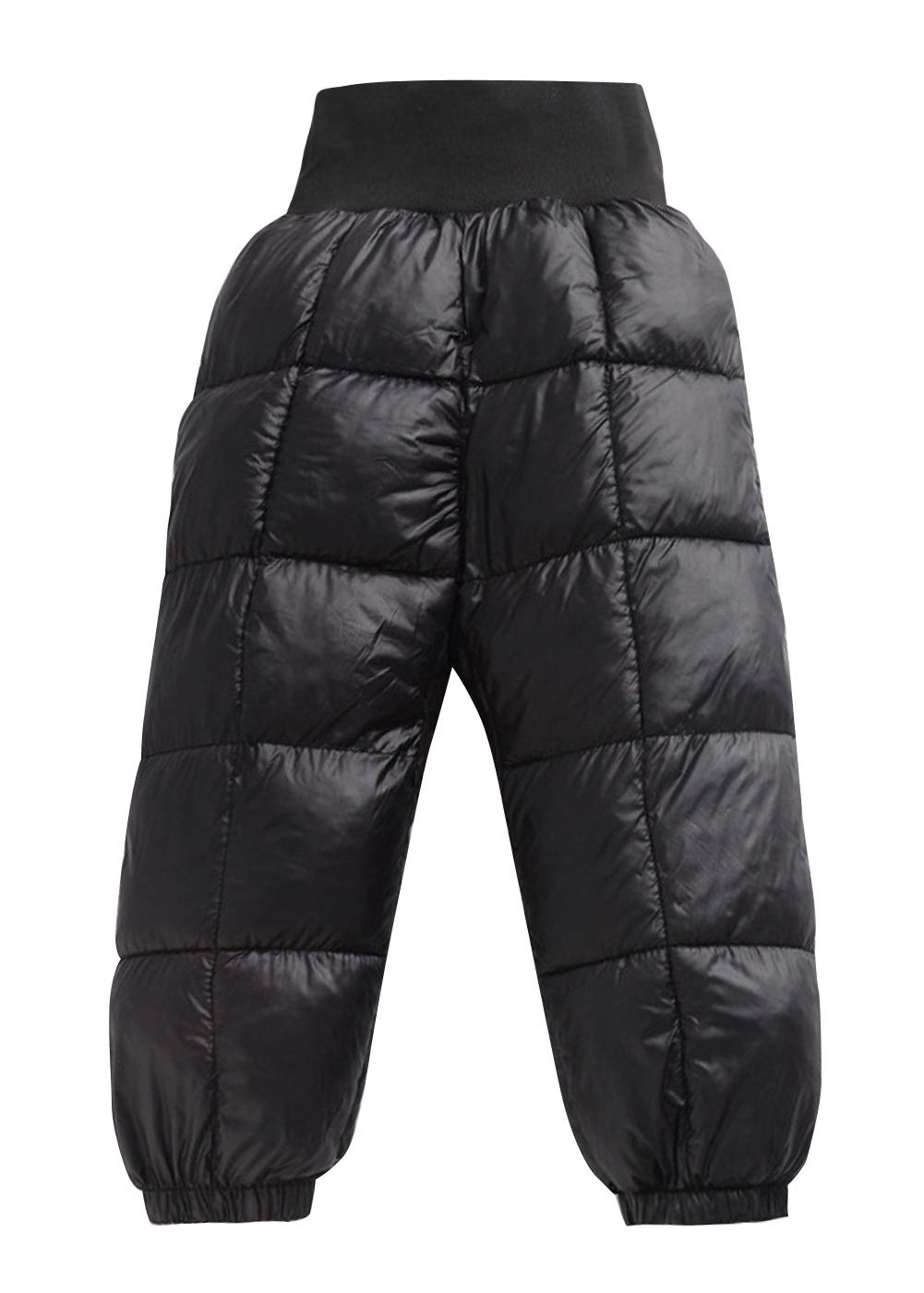 Happy Cherry Baby Boys Girls Elastic Windproof Down Pants Lightweight Warm Snow Pants