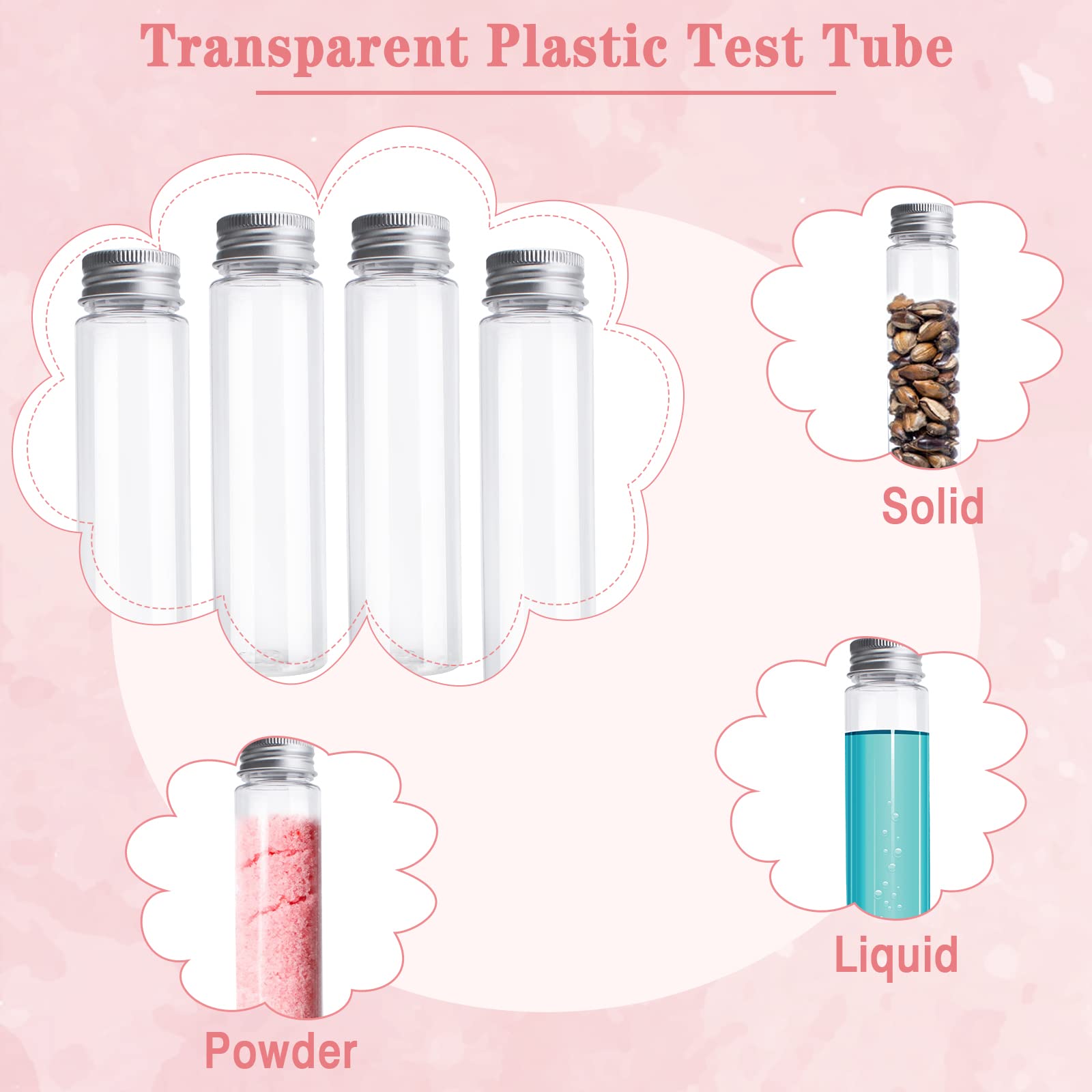 10 Stück 5ml Reagenzgläser Mit Schraubdeckel - Transparente Probenfläschchen Für Labor & Schule
