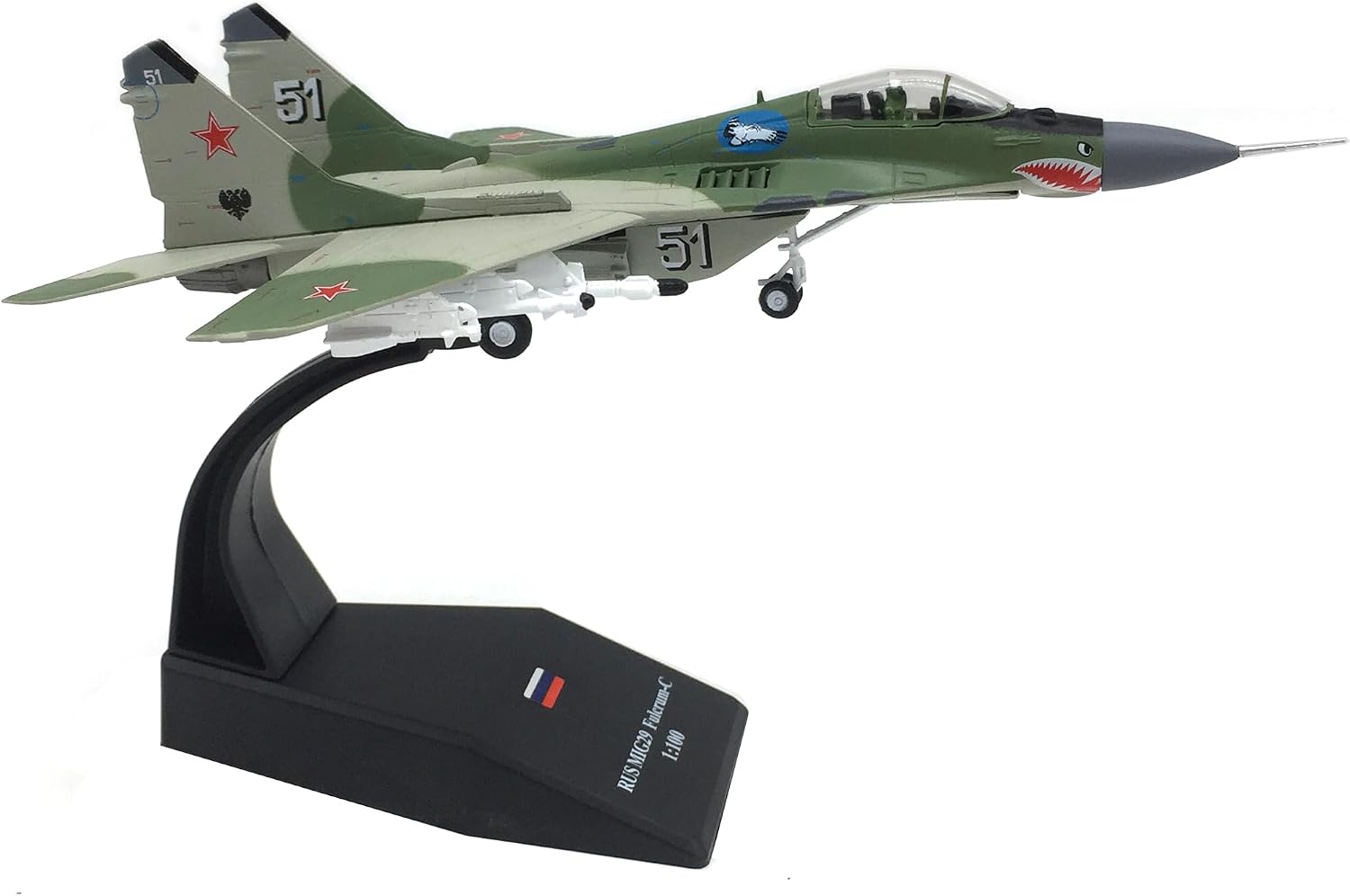 1/100 Nsmodel MiG 29 Fighter Jet Model Alloy Plane Model Attack Plane Diecast Military Airplane Models for Adults
