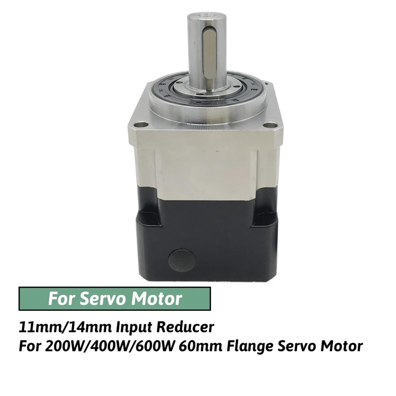 Motor Planetengetriebe Stirnradgetriebe Step-down 200W/400W/600W 60 Flansch Servogeschwindigkeit 1Stk(Ratio 4 to 1,8 Input For Step)