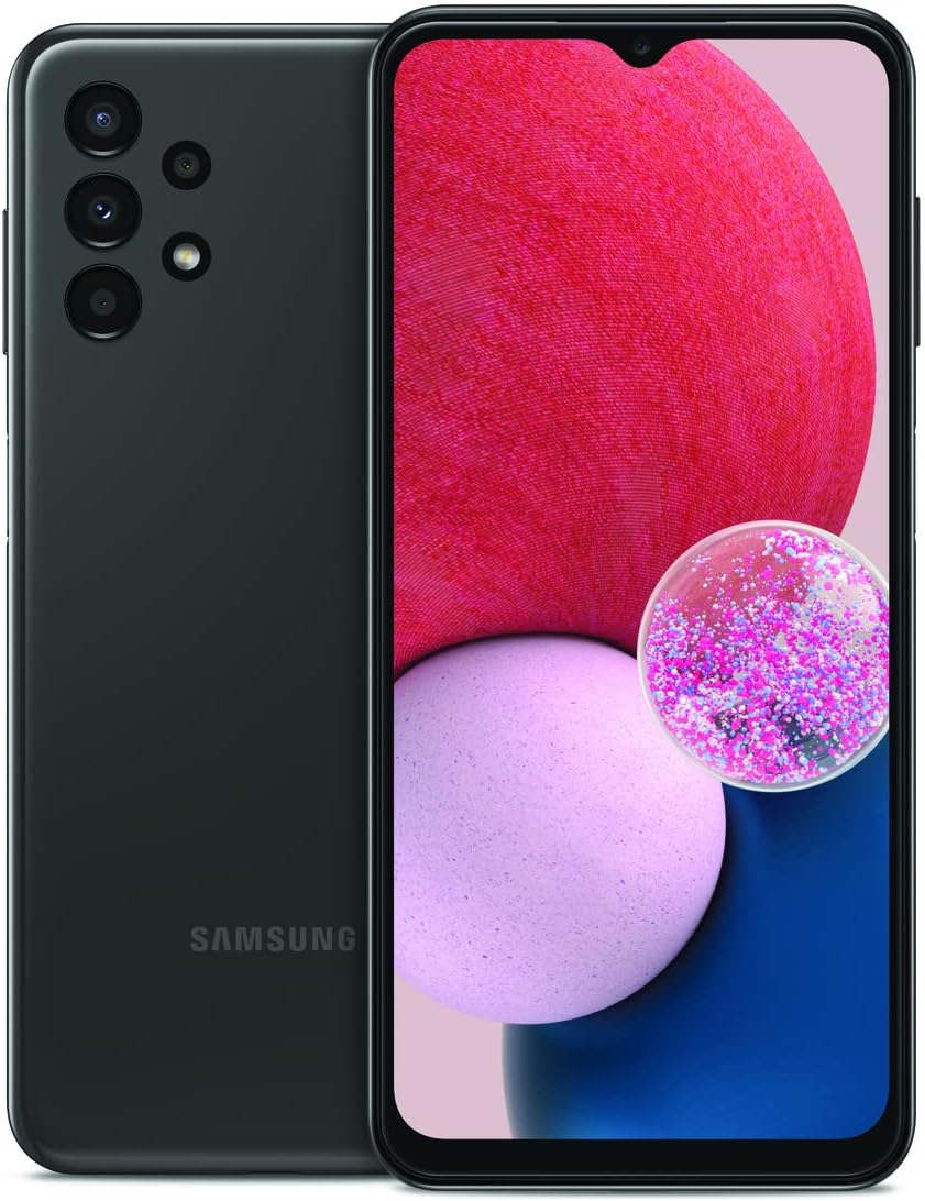 Galaxy A13 LTE Cell Phone, Factory Unlocked Android Smartphone, 32GB, Multi Lens Camera, Infinity-V HD+ Display Screen, Long Battery Life, Expandable Storage, US Version, Black