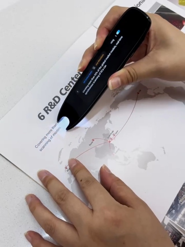 Stylo Scanner De Lecture Pour Dyslexie - Traduction Offline 12 Langues, écran Tactile